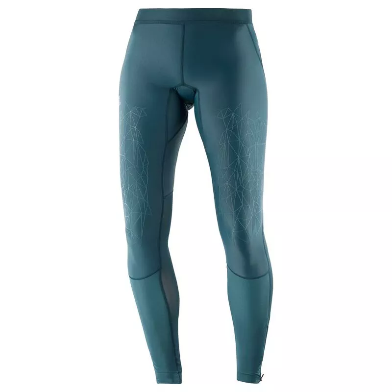 Salomon Womens Intensity Long Tights Reflecting Pond Sportpursuit