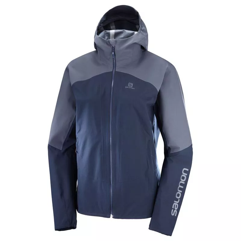 Salomon Womens Outline Shell Jacket (Night Sky/Graphite) | Sportpursui