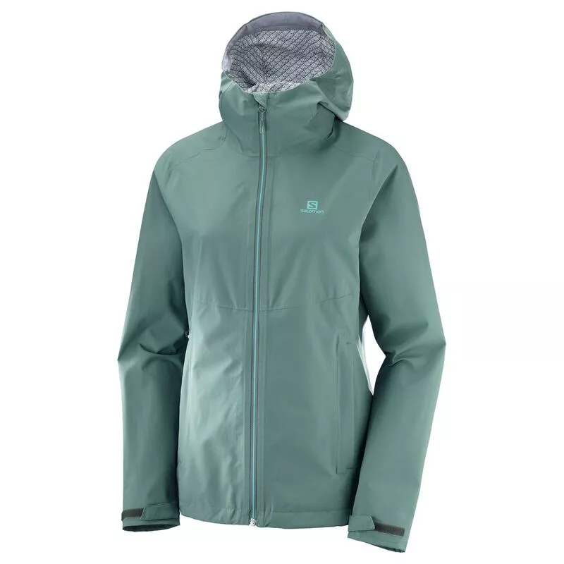 Salomon Womens La Cote Flex 2.5L Shell Jacket Balsam Green Sportpu