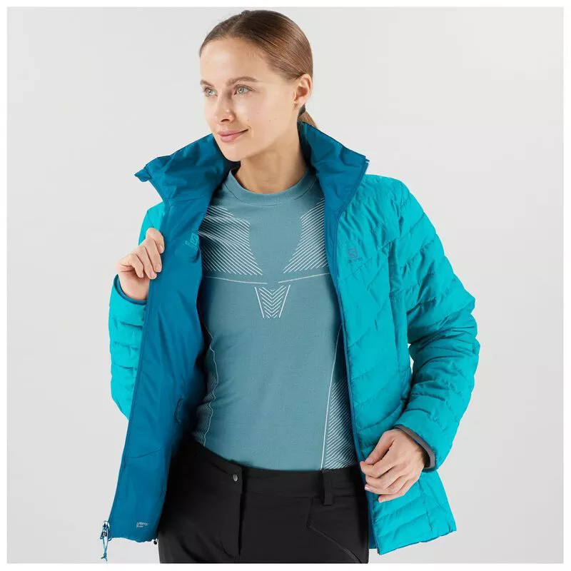 Salomon Womens Drifter Loft Reversible Jacket Lyons Blue Tile Blue