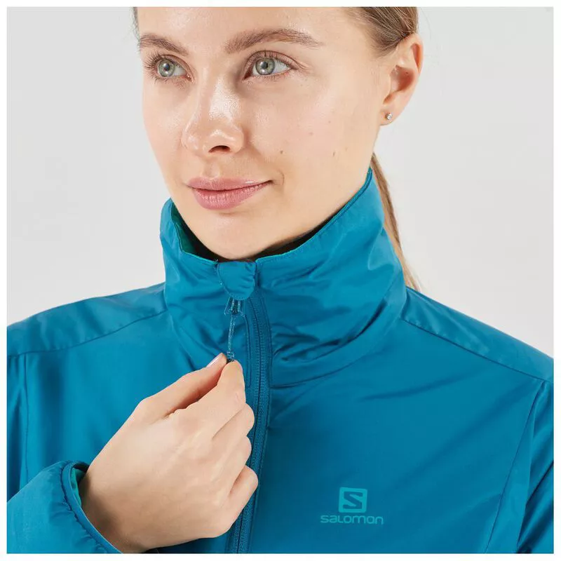 Salomon Womens Drifter Loft Reversible Jacket Lyons Blue Tile Blue