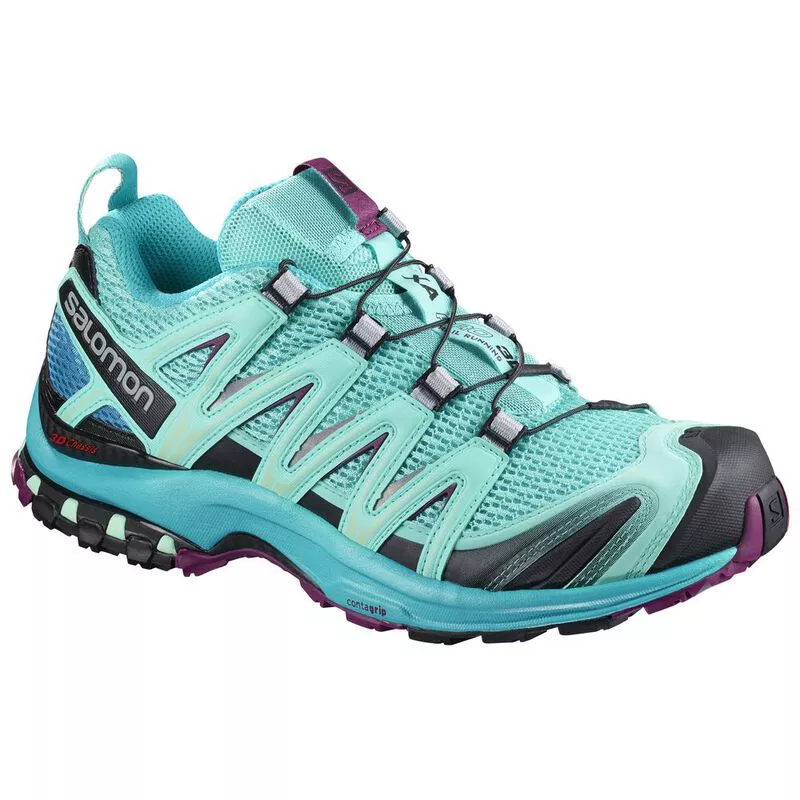 Salomon Womens XA Pro 3D Shoes AW18 Blue Caracao Bluebird Dark Purp