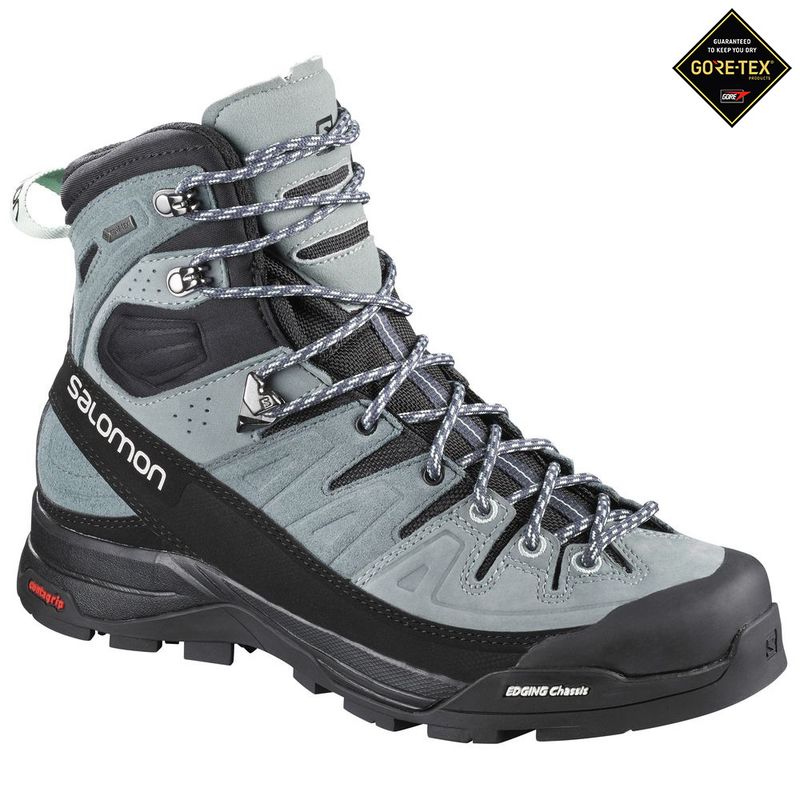 Salomon Womens X Alp High LTR GTX Boots (LeadStormy Weather Salomon Womens X Alp High LTR GTX Boots (LeadStormy Weather