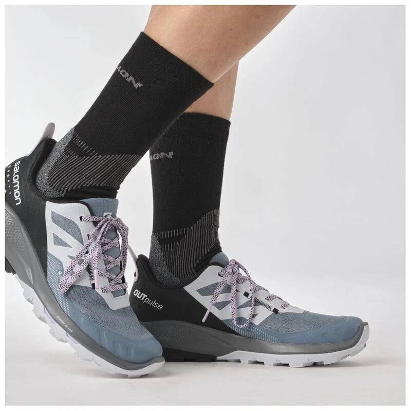 Zapatos De Senderismo Salomon Outline Mujer Azules Png Zapatos De