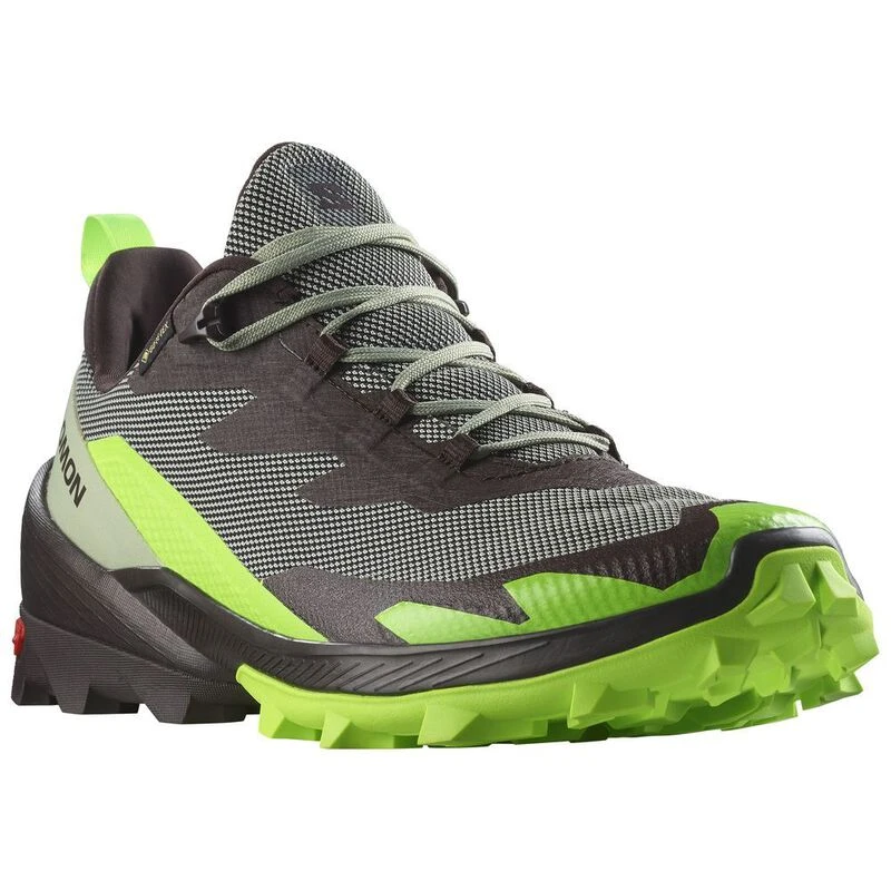 Salomon Mens Cross Over 2 GTX Hiking Shoes Desert Sage Green Gecko Ch
