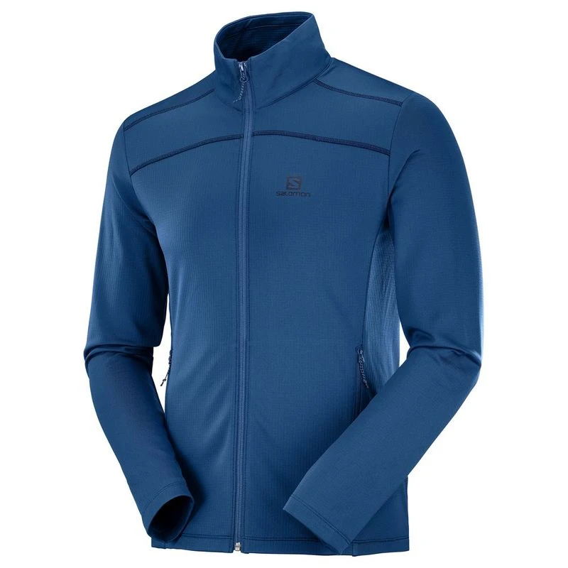 overvælde beundring Hr Salomon Mens Discovery Light Full Zip Midlayer (Poseidon) | Sportpursu