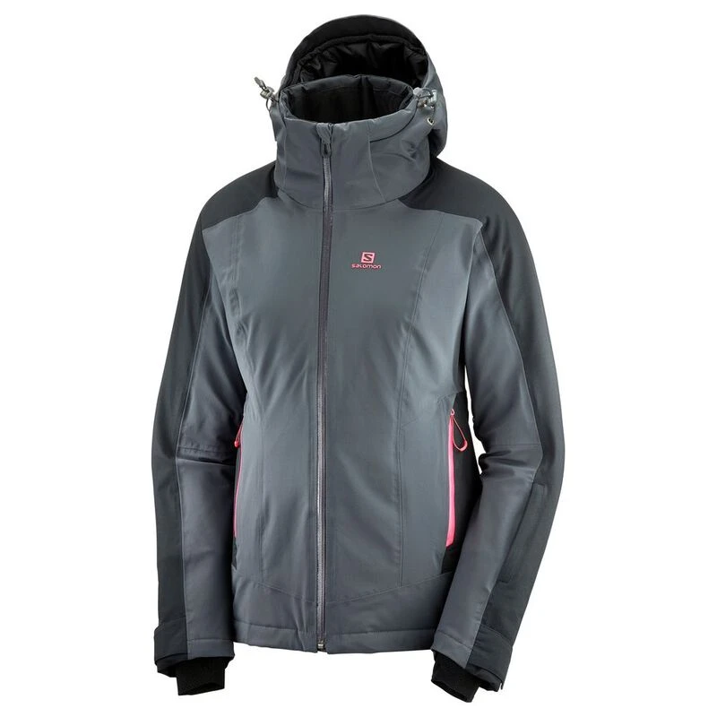 Salomon リバーシブルフードジャケット 黒　レディース　EUROサイズXS Salomon リバーシブルフードジャケット 黒 レディース EUROサイズXS