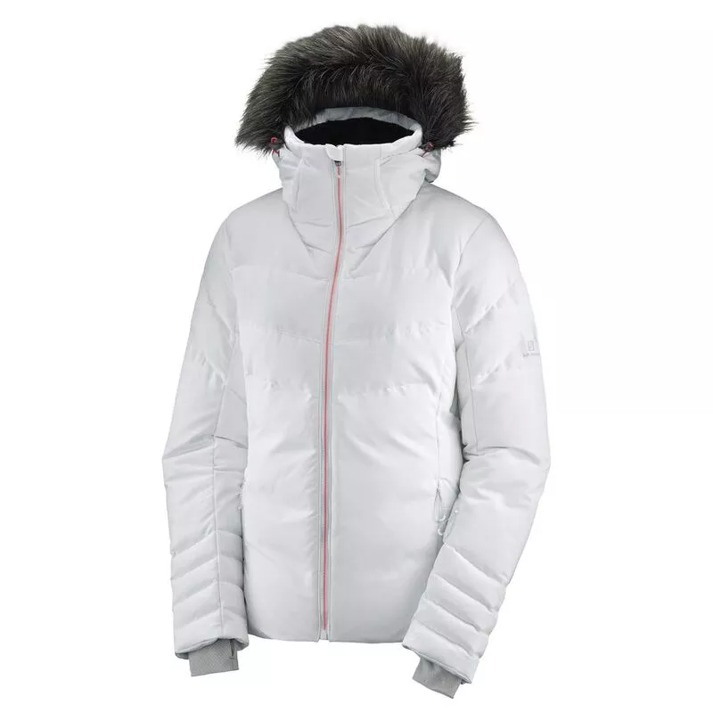 Salomon Womens Icetown Down Jacket White Sportpursuit
