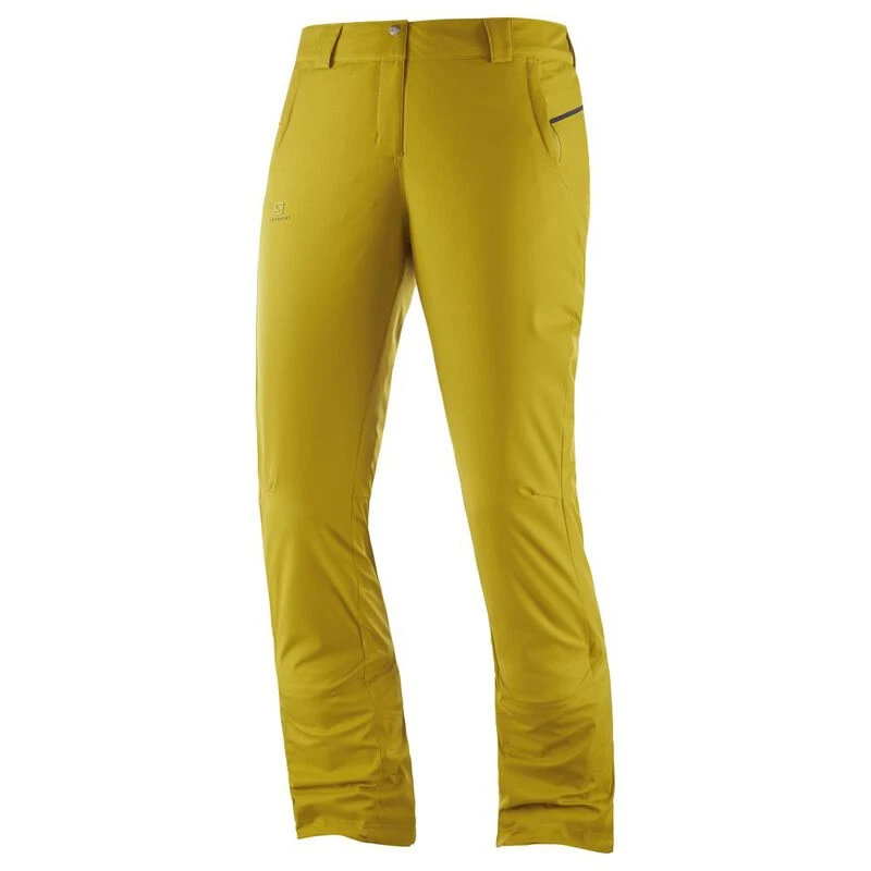 Salomon Womens Stormseason Shell Trousers (Golden Palm