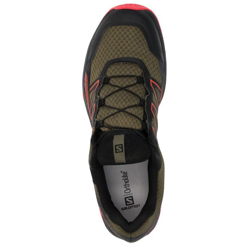 Salomon Mens XA Yaron GTX Trail Running Shoes (Olive Night/Black/Cherr