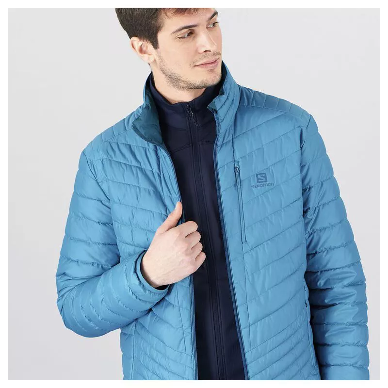 Salomon Mens Drifter Loft Reversible Jacket Lyons Blue Fjord Blue