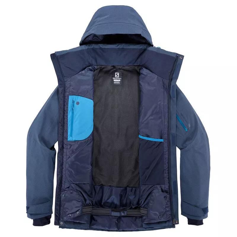 Salomon Mens Brilliant Shell Jacket (Night Sky/Lyons Blue