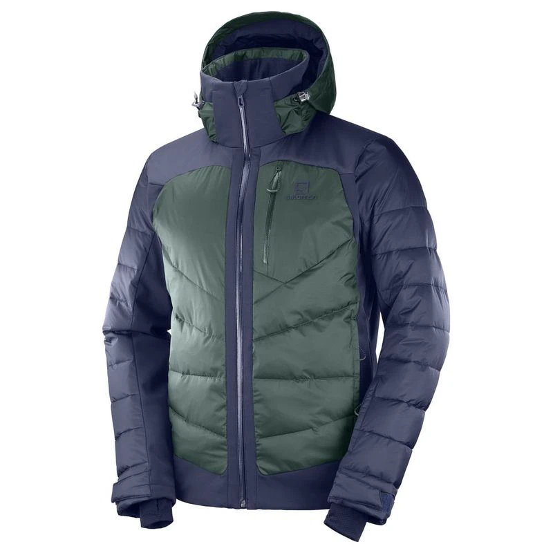 Salomon Mens Iceshelf Jacket Night Sky Green Gables Sportpursuit.c
