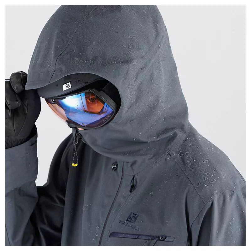 Salomon Mens QST Guard 3L Shell Jacket (Ebony Salomon Mens QST Guard 3L Shell Jacket (Ebony