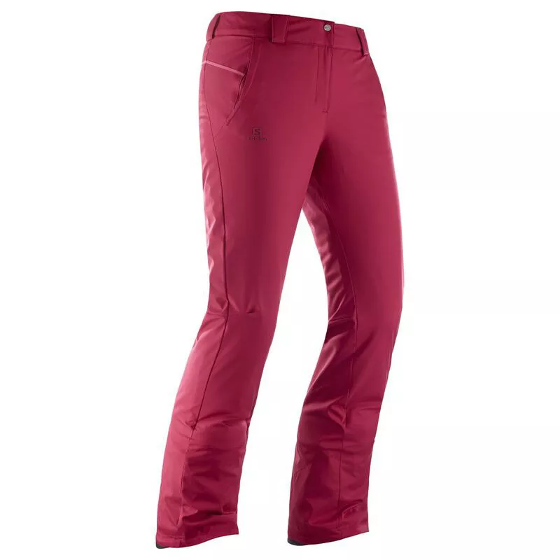 Salomon Womens Stormseason Salopettes Rio Red Sportpursuit