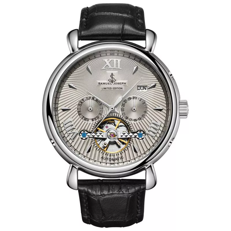 Edward east automatic clearance watch with skeleton movement