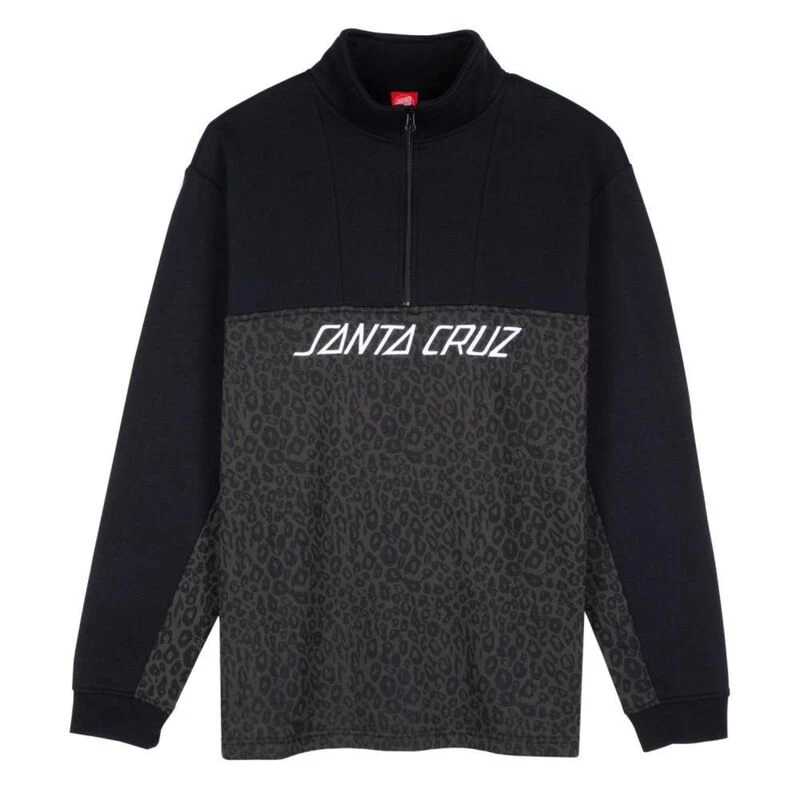 SantaCruz Pull Leopard Strip Homme Noir Black Leopard privatesport
