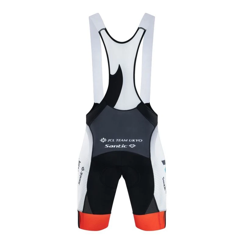 Santic Mens 2024 UKYO Pro Cycling Team Clothing Set (Black/White/Red)