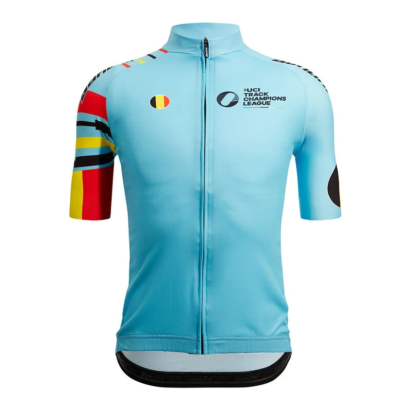 Santini Mens UCI TCL Belgium Jersey Print Sportpursuit