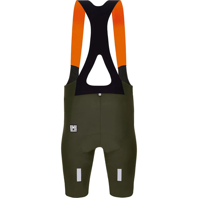 Santini Mens TR2 Bib Shorts Green Sportpursuit
