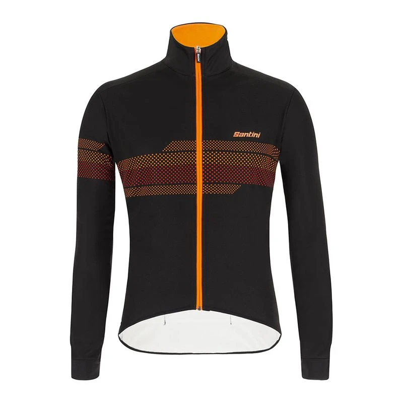 Santini Mens Vega Winter Zerowind 2021 Jacket (Orange) | Sportpursuit.