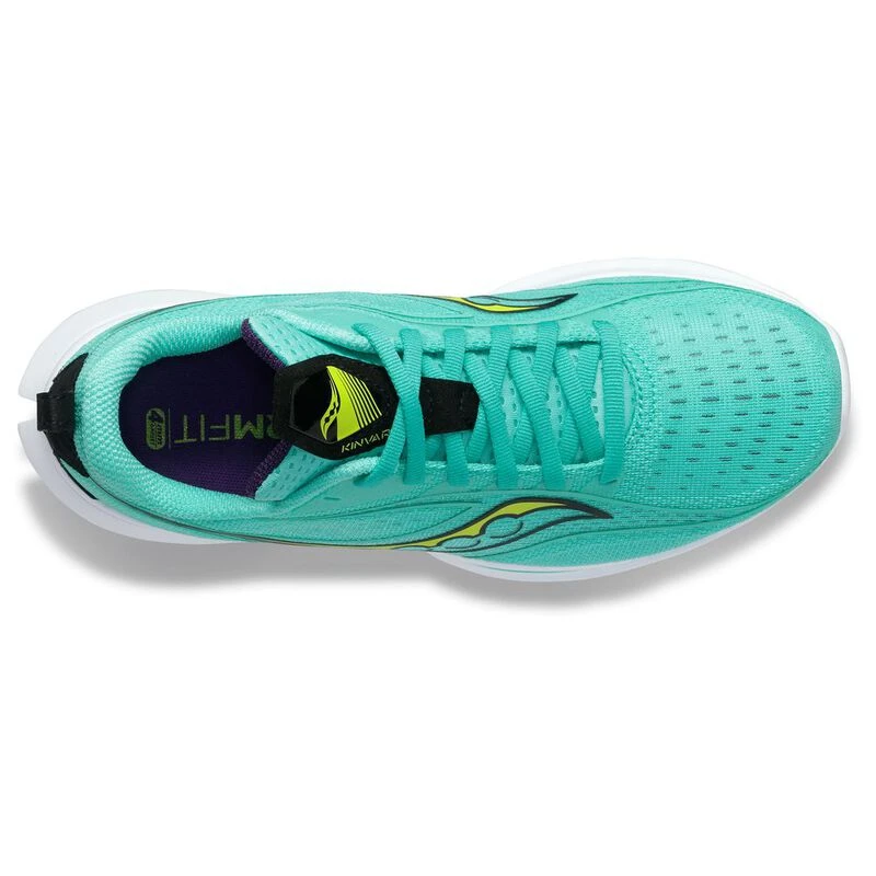 Saucony Womens Kinvara 13 Running Shoes (Cool Mint/Acid) | Sportpursui