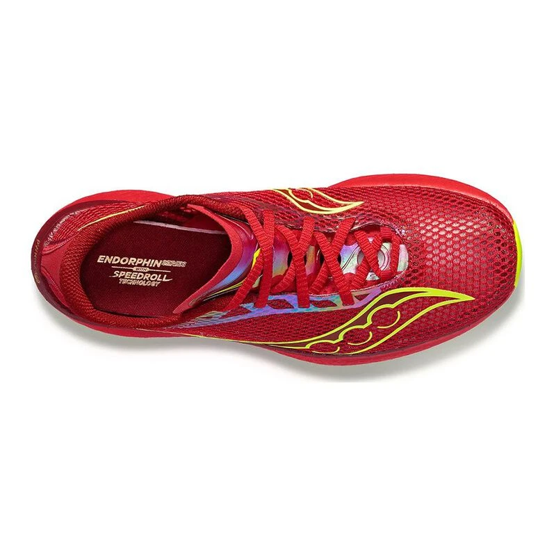 Saucony Mens Endorphin Pro 3 Running Shoes Red Sportpursuit