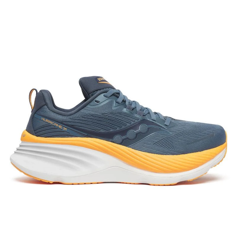 Saucony Womens Hurricane 24 Running Shoes Blue Sportpursuit