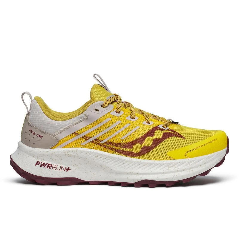 Saucony Womens Ride Tr2 Trail Running Shoes Yellow Sportpursuit