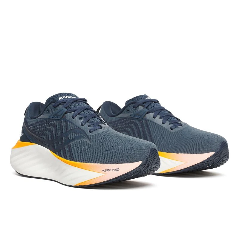 Saucony Womens Triumph 22 Running Shoes Blue Sportpursuit