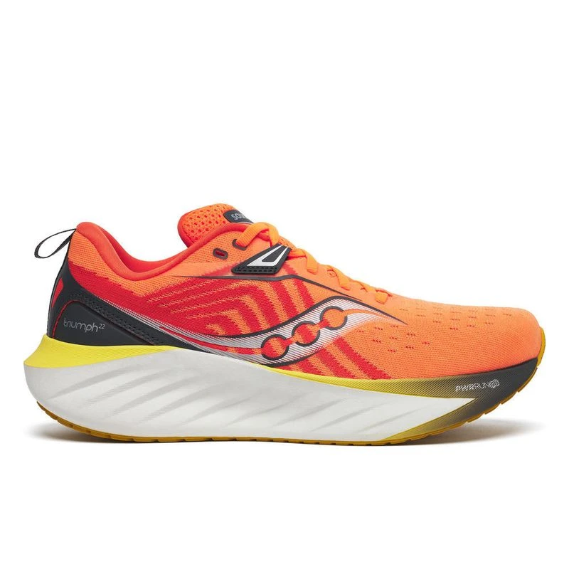 Saucony Mens Triumph 22 Running Shoes Orange Sportpursuit