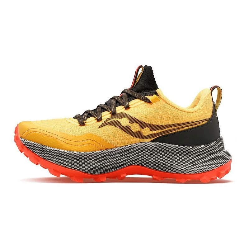 Saucony Womens Endorphin Trail Trail Running Shoes Yellow Sportpur
