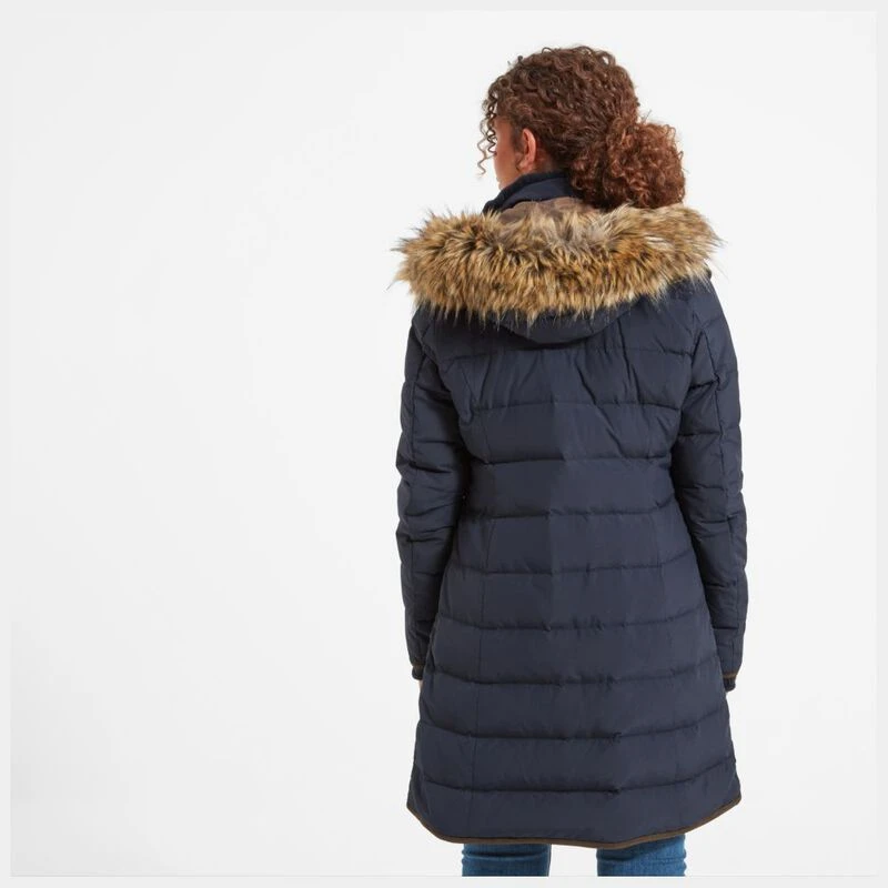 Schoffel mayfair down coat navy sales