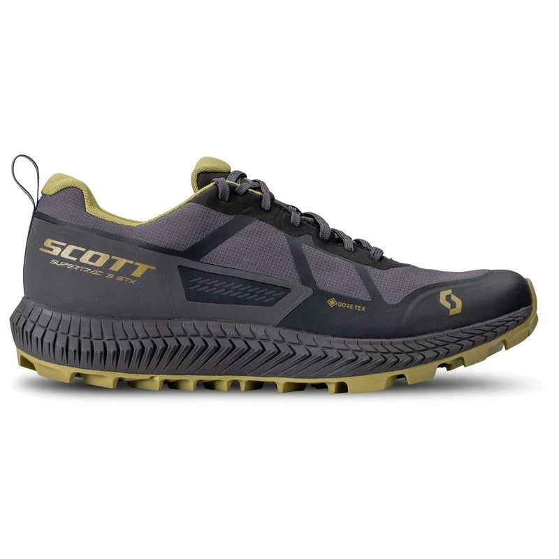 Scott Mens Supertrac 3 GTX Trail Running Shoes Black Mud Green Spo