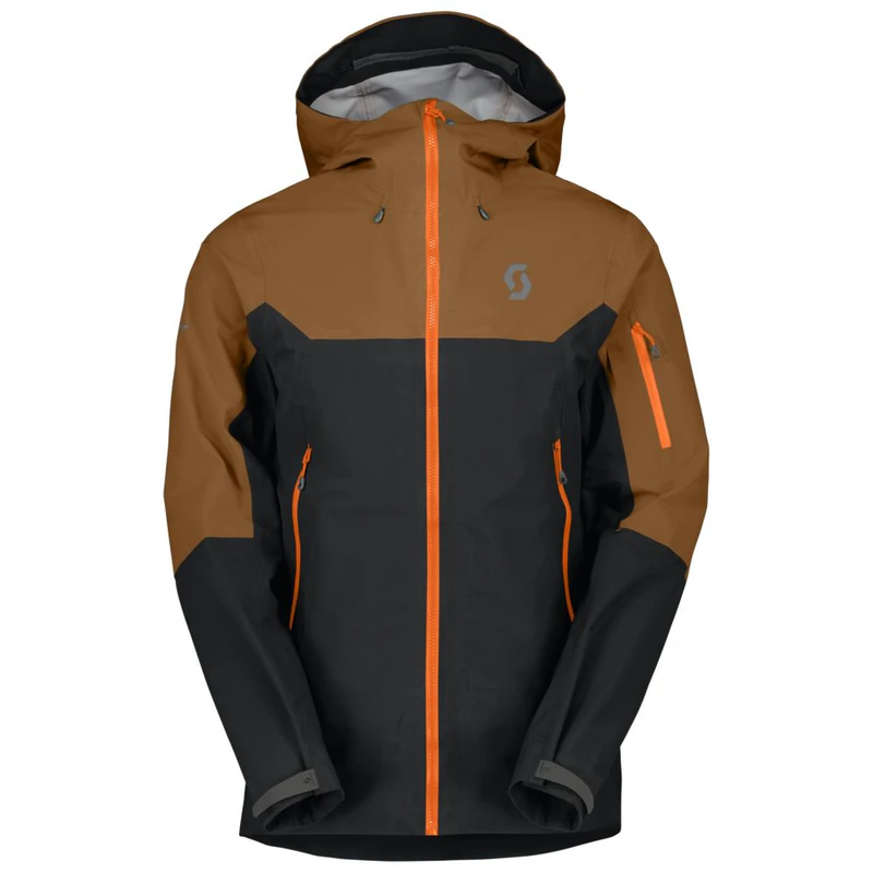 Scott Mens Explorair 3L Waterproof Jacket (Bread Brown/Black) | Sportp