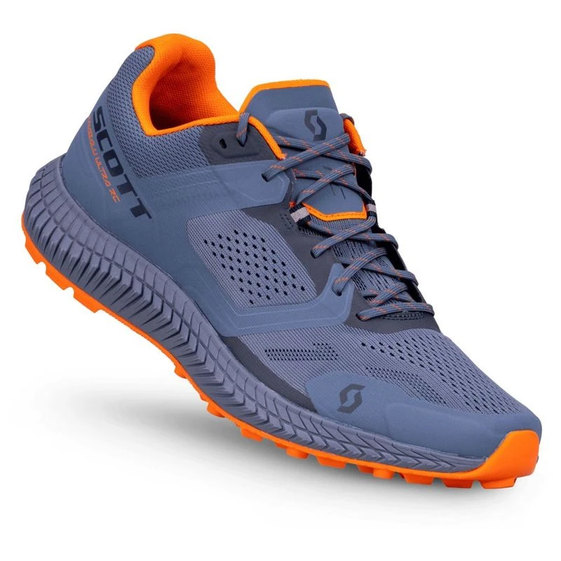 Scott Mens Kinabalu Ultra RC Trail Running Shoes Metal Blue Glow Oran