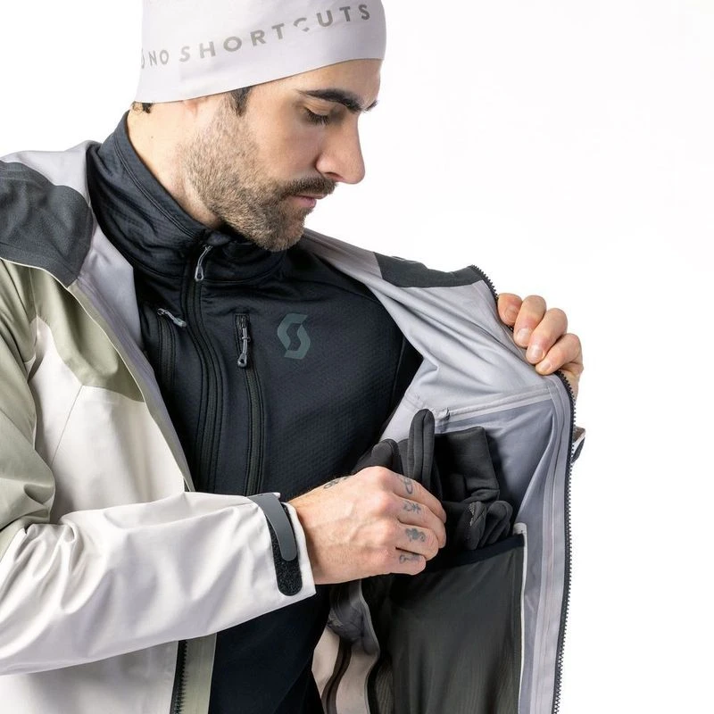 Scott Mens Explorair 3L Jacket (Dust Grey/Dust White) | Sportpursuit.c