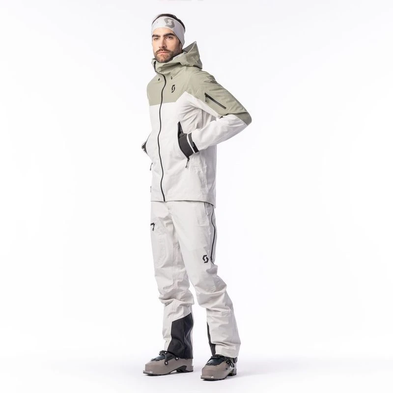 Scott Mens Explorair 3L Jacket (Dust Grey/Dust White) | Sportpursuit.c