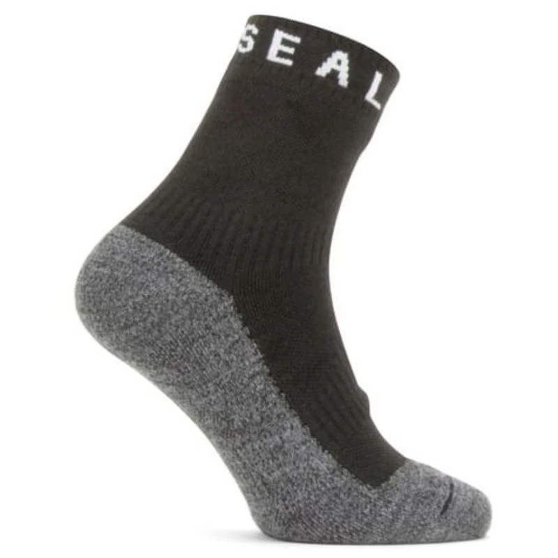 Waterproof Socks Cold Weather Black/Grey Mid Length Sock Hydrostop Sealskinz