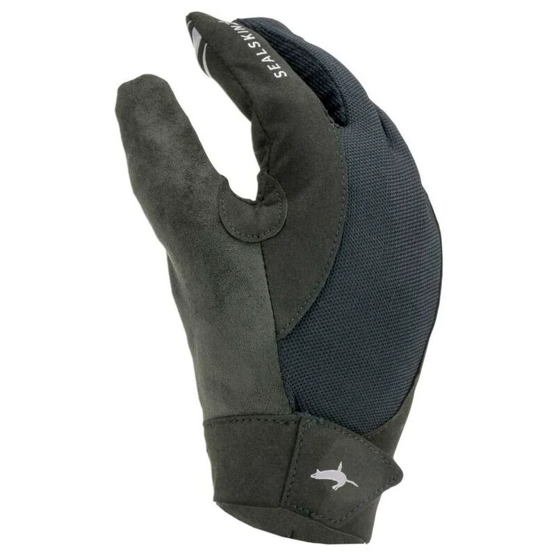 SealSkinz Solo Super Thin MTB Glove, Navy Blue/Red/Black, L