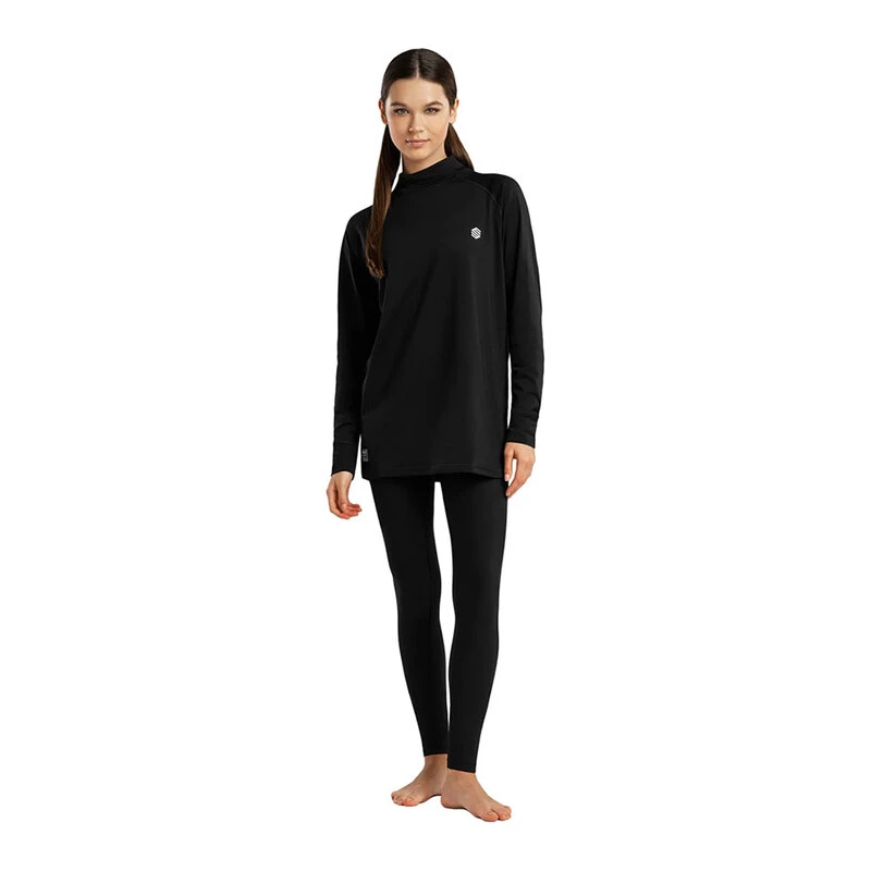 Sweat à Capuche Sport Black Square SIROKO | Coton, Manches Longues, Fermeture Par Lacet