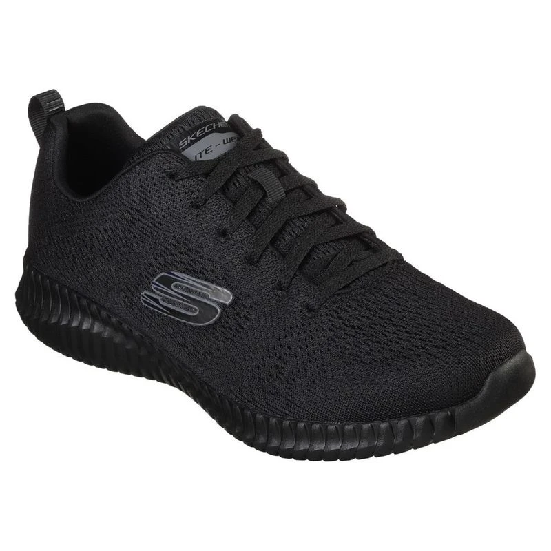 Skechers elite memory foam black cheap