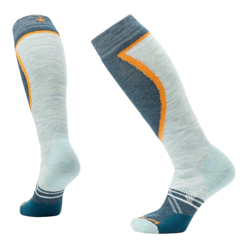 Chaussettes Smartwool Femme Mi-bas Orange Et Bleu - Laine Mérinos Taille M