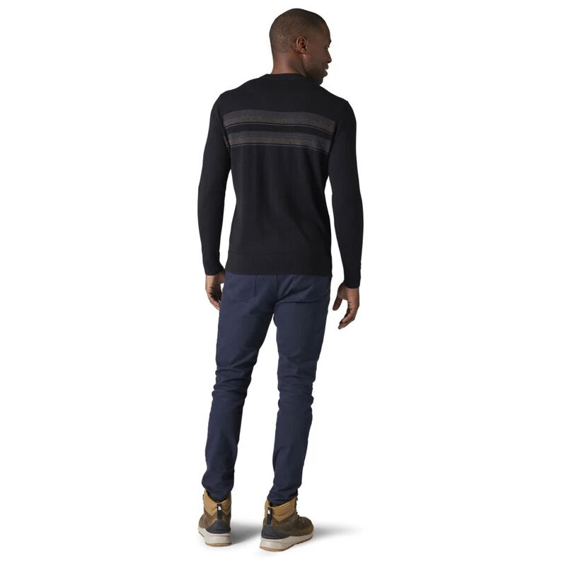 Smartwool Mens Sparwood Stripe Pullover Black Sportpursuit