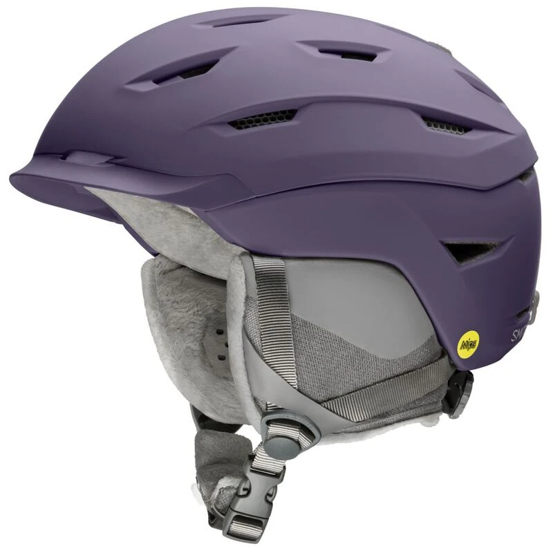Smith Optics Womens Liberty MIPS Ski Helmet (Matte Violet) | Sportpurs