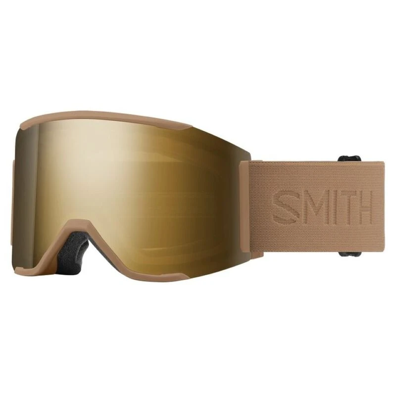 Smith Optics Squad MAG Unisex Snow Winter Goggle Black, ChromaPop Sun Black Gold Mirror並行輸入