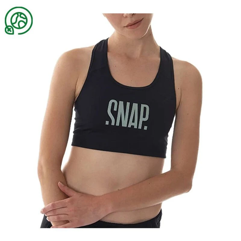 SnapClimbing Womens Classic Sports Bra Black Sportpursuit
