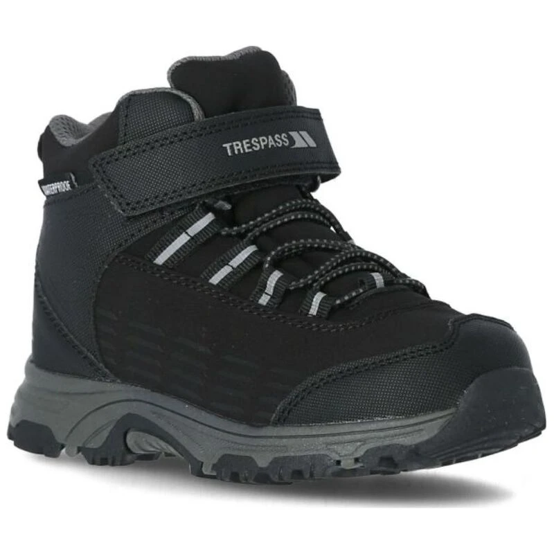 Trespass Kids Harrelson Hiking Boots Black Sportpursuit