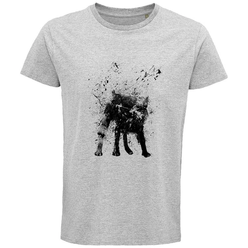 Soltib Design Mens Wet Dog T Shirt Grey Sportpursuit Com
