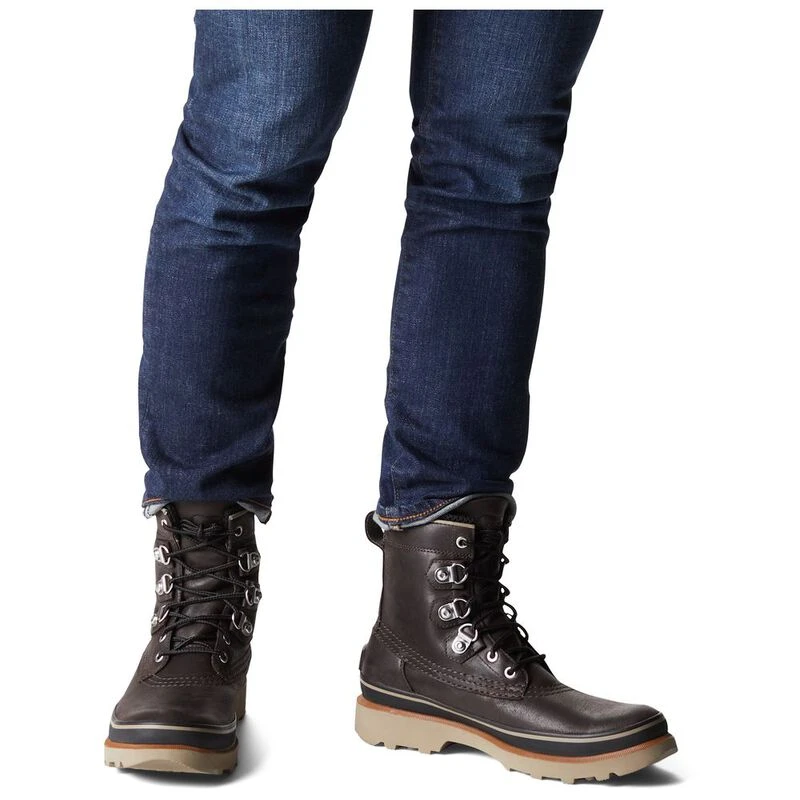 Sorel Mens Caribou Street WP Boots (Blackened Brown/Black) | Sportpurs